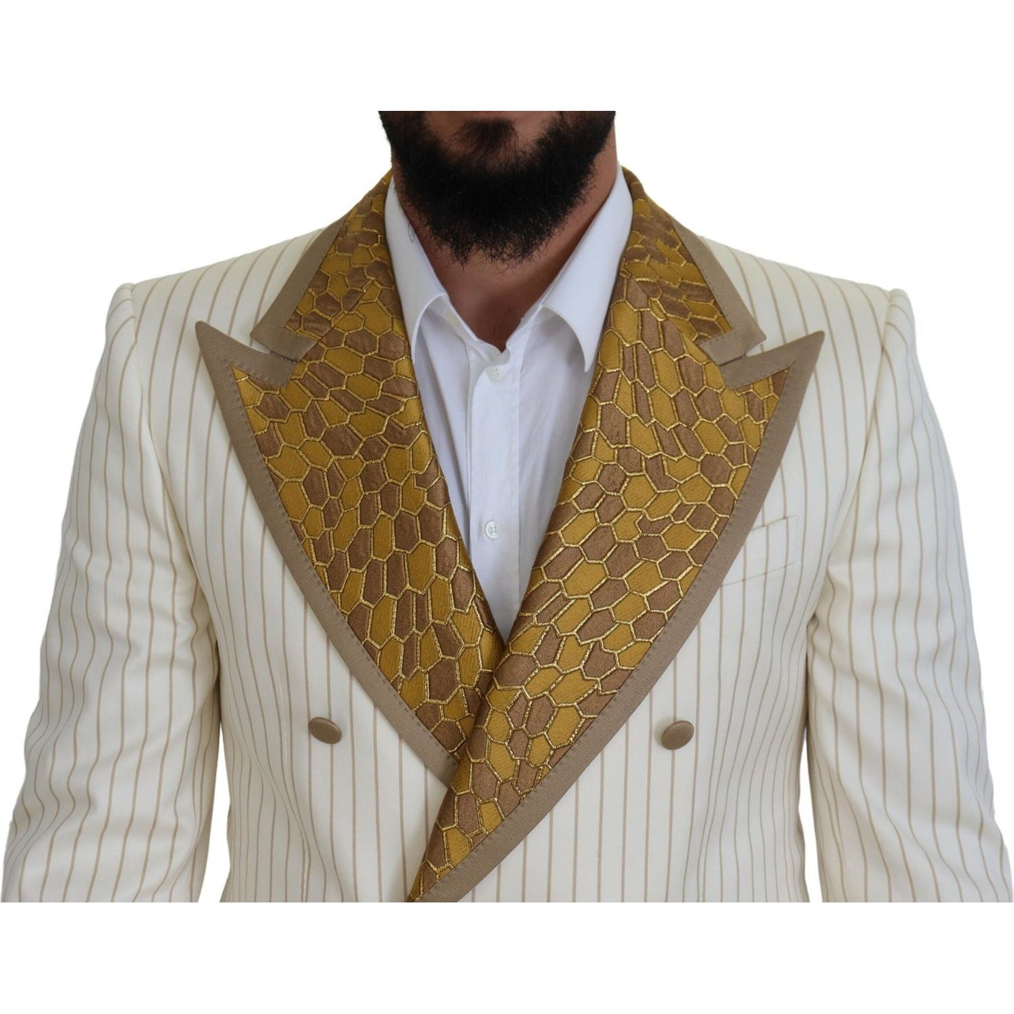 Dolce & GabbanaElegant Off White Double Breasted SuitMcRichard Designer Brands£1889.00