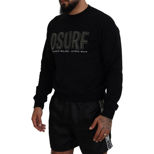 Dsquared²Black Cotton Printed Long Sleeves Pullover SweaterMcRichard Designer Brands£379.00