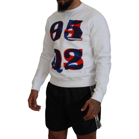 Dsquared²White Printed Long Sleeves Pullover SweaterMcRichard Designer Brands£279.00