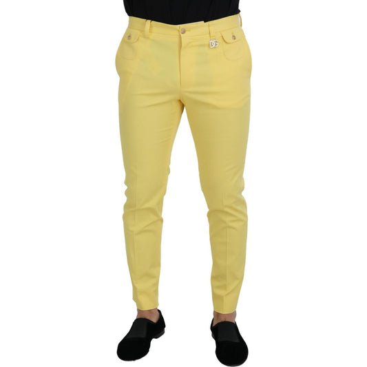 Dolce & GabbanaSun-Kissed Yellow Cotton TrousersMcRichard Designer Brands£359.00