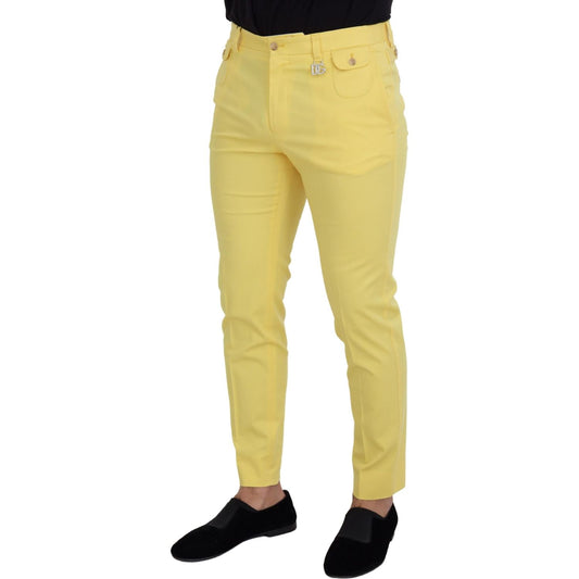 Dolce & GabbanaSun-Kissed Yellow Cotton TrousersMcRichard Designer Brands£359.00