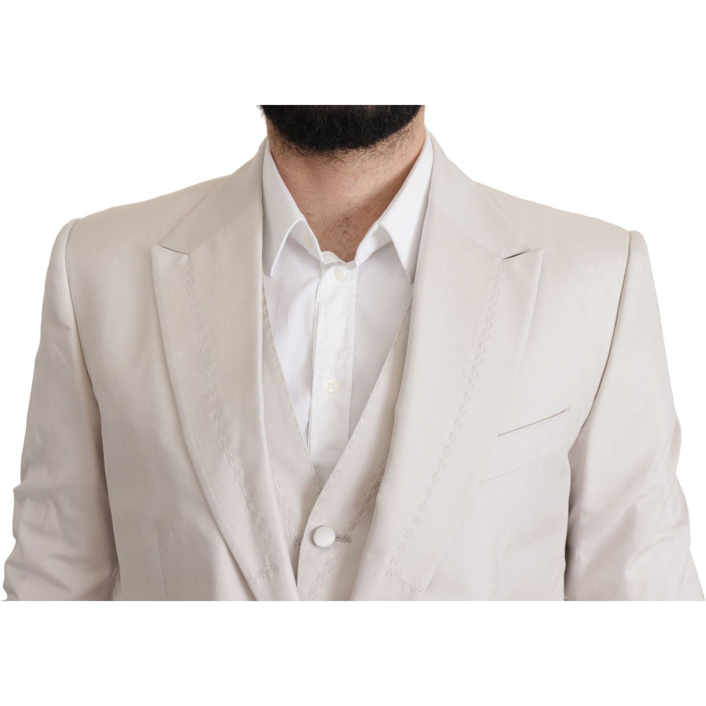 Dolce & GabbanaElegant Light Gray Silk Blend Suit Jacket SetMcRichard Designer Brands£1389.00
