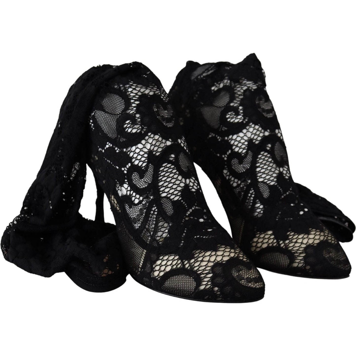 Dolce & Gabbana Elegant Black Stretch Sock Pumps elegant-black-stretch-sock-pumps