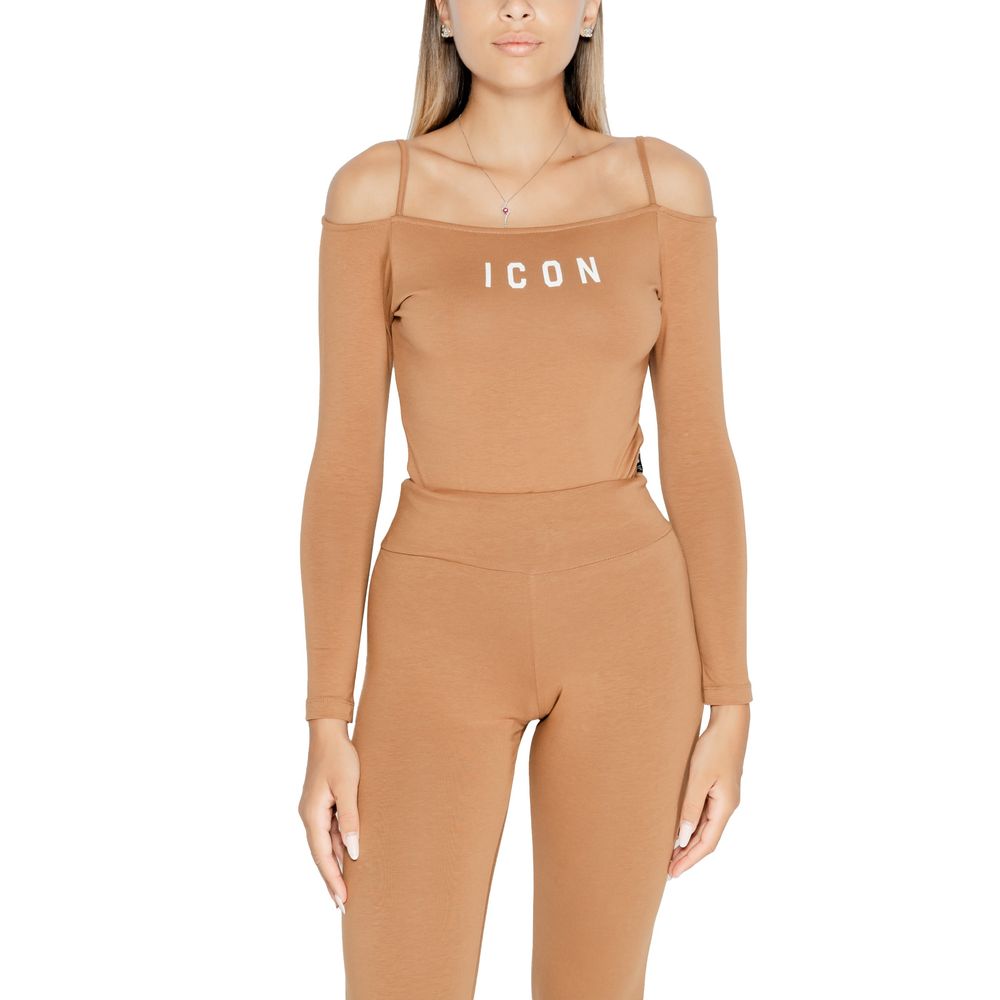 Icon Brown Cotton Bodysuit Icon