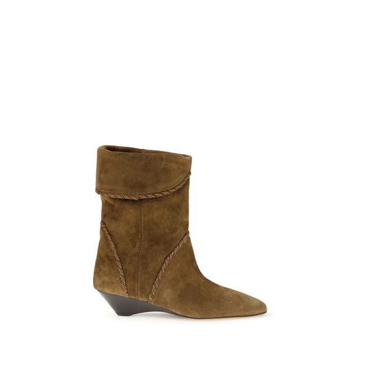 Isabel Marant Brown Calf Leather Bos Taurus Flat Boots Isabel Marant