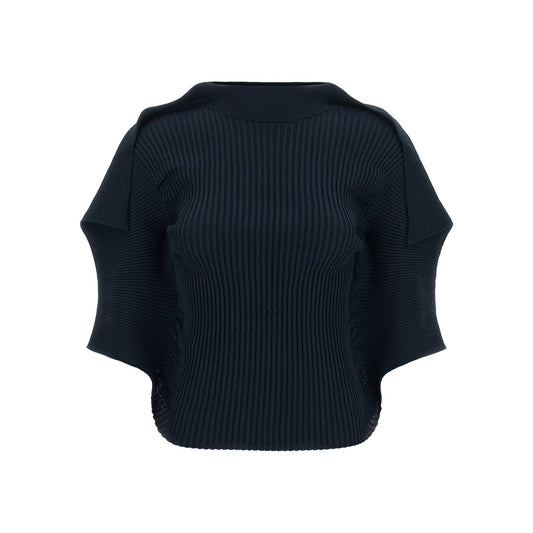 Issey Miyake Blue Polyester Pattern Shirt