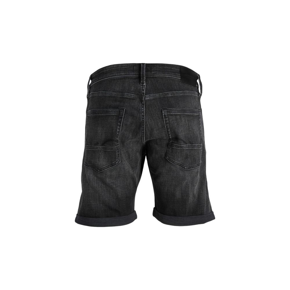 Jack Jones Black Cotton Bermuda Shorts Jack Jones