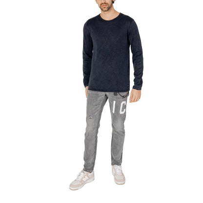 Jack Jones Blue Cotton Sweatshirt