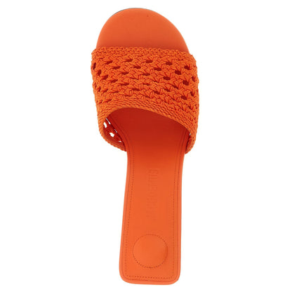 Jacquemus Orange Polyester Platform Sandals