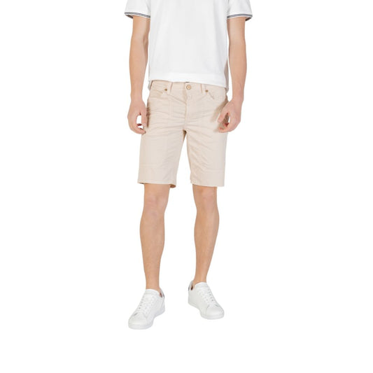 Jeckerson Beige Cotton Bermuda Shorts Jeckerson