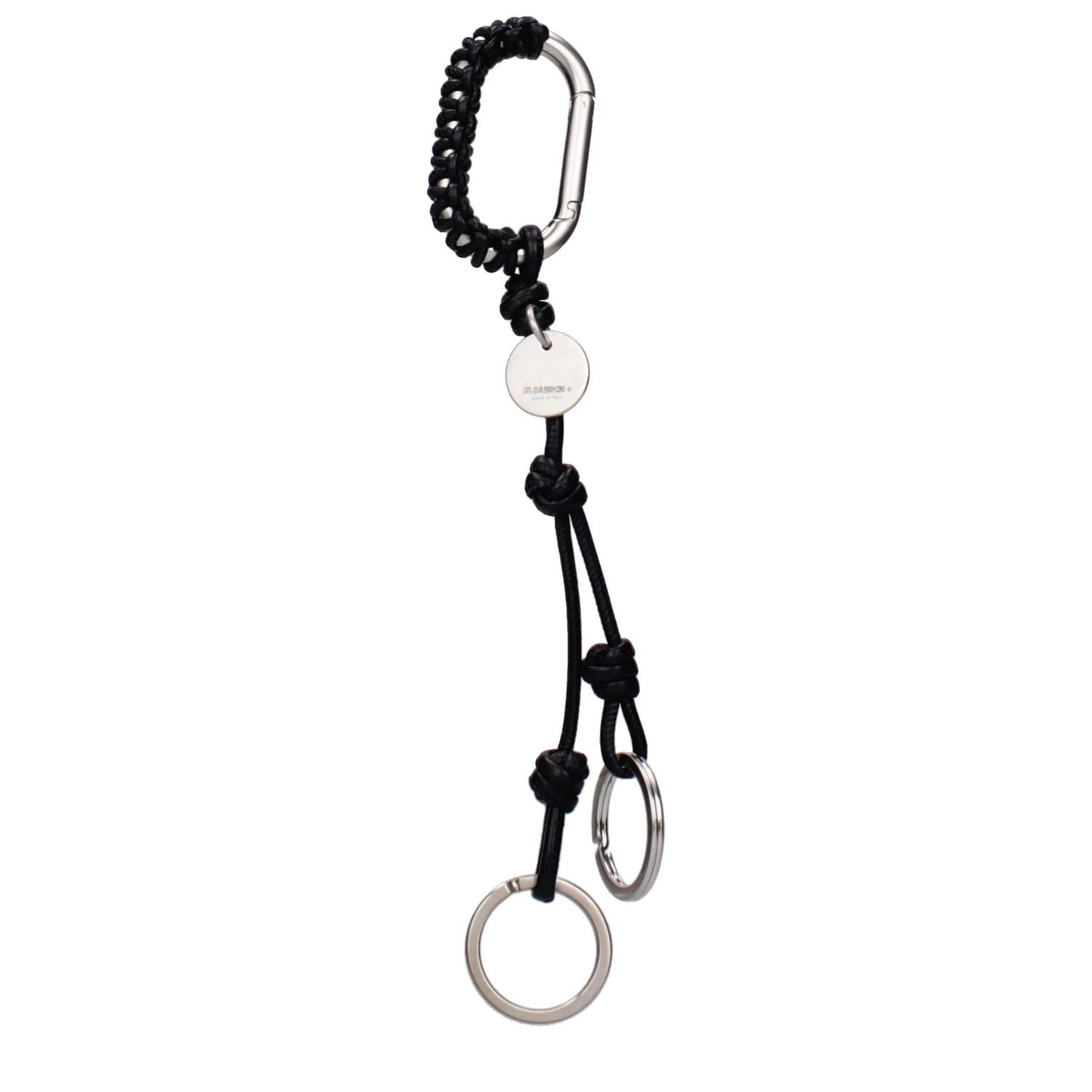 Jil Sander Gray Metal Keychain