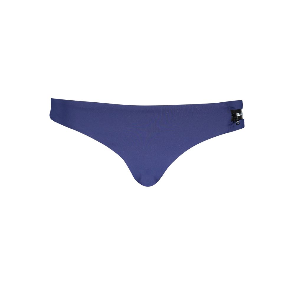Karl Lagerfeld Blue Polyamide Women's Swim Brief Karl Lagerfeld