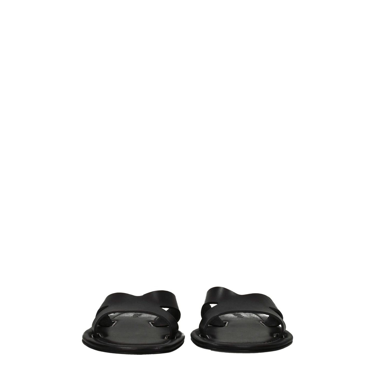 Kenzo Black Leather Slippers Kenzo