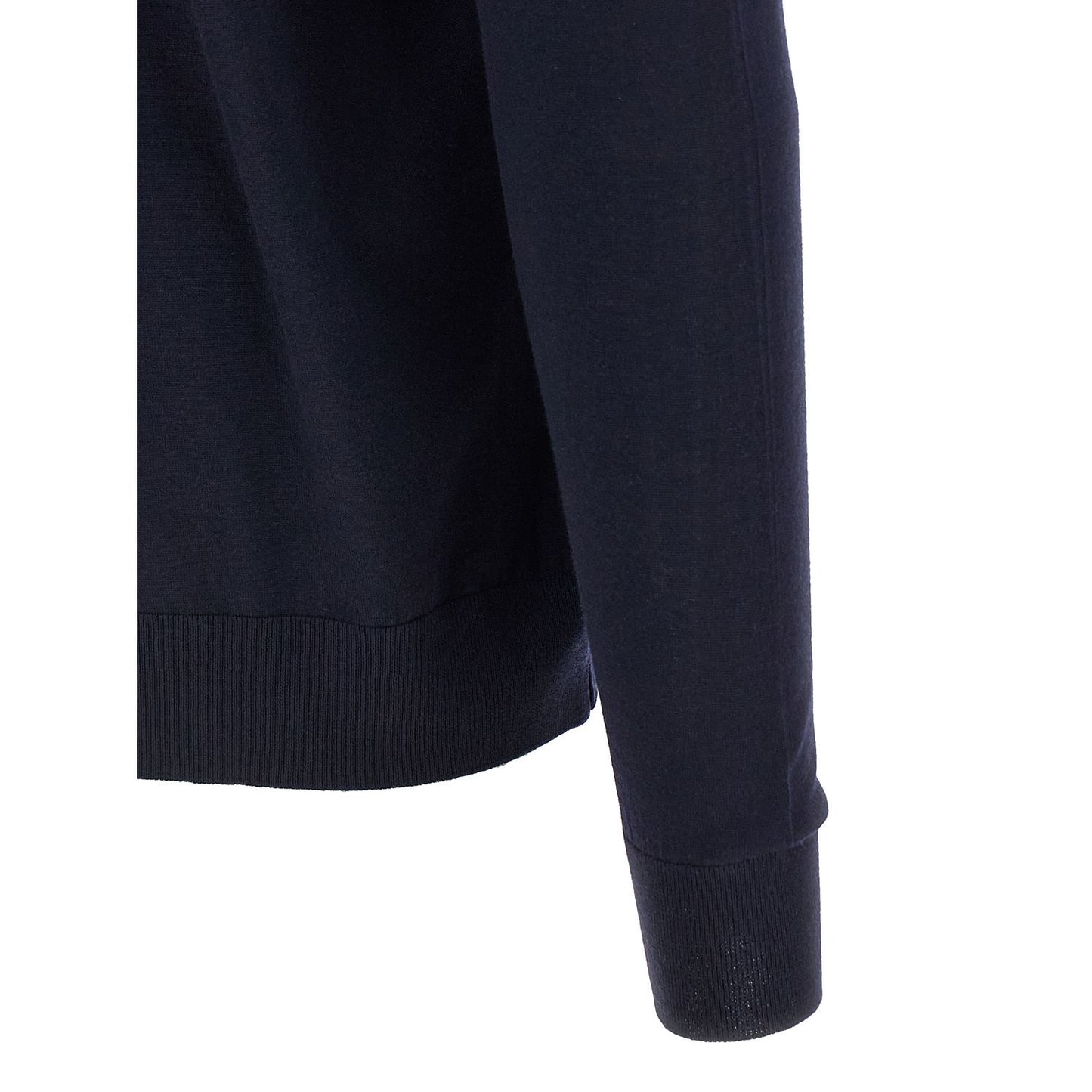 Kiton Blue Wool Cardigan