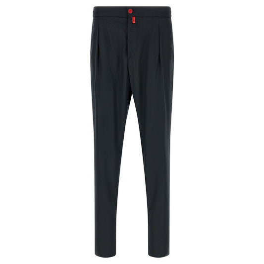 Kiton Blue Wool Pants