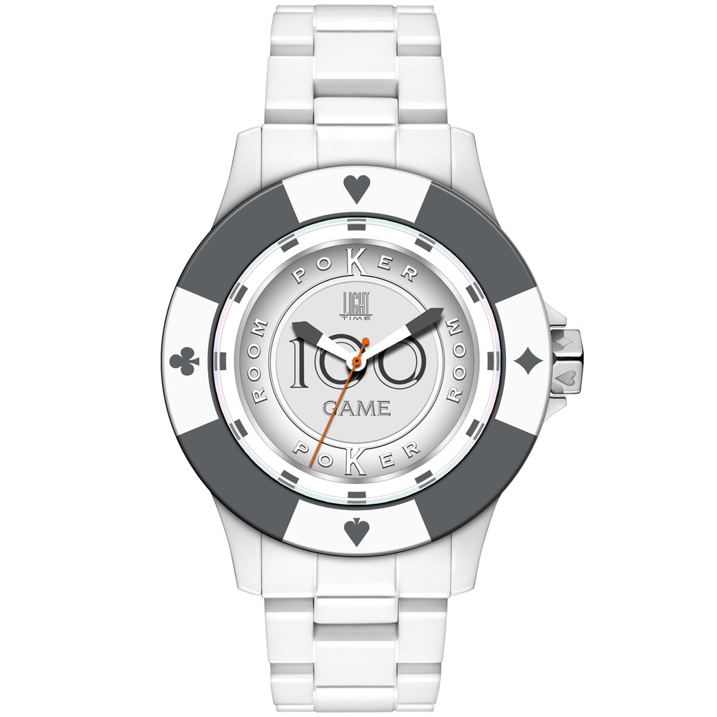 LIGHT TIME Mod. POKER - White / Grey-0