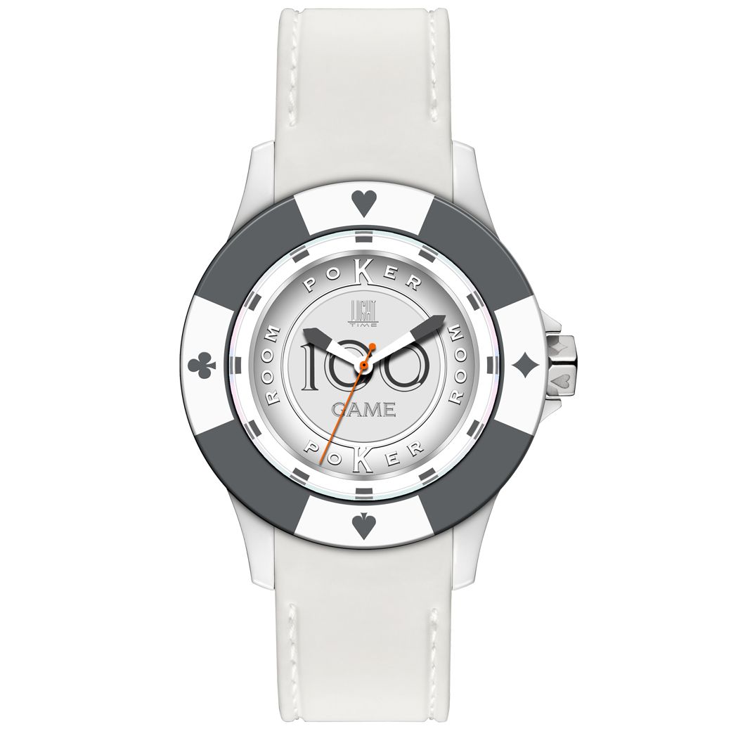 LIGHT TIME Mod. POKER - White / Grey