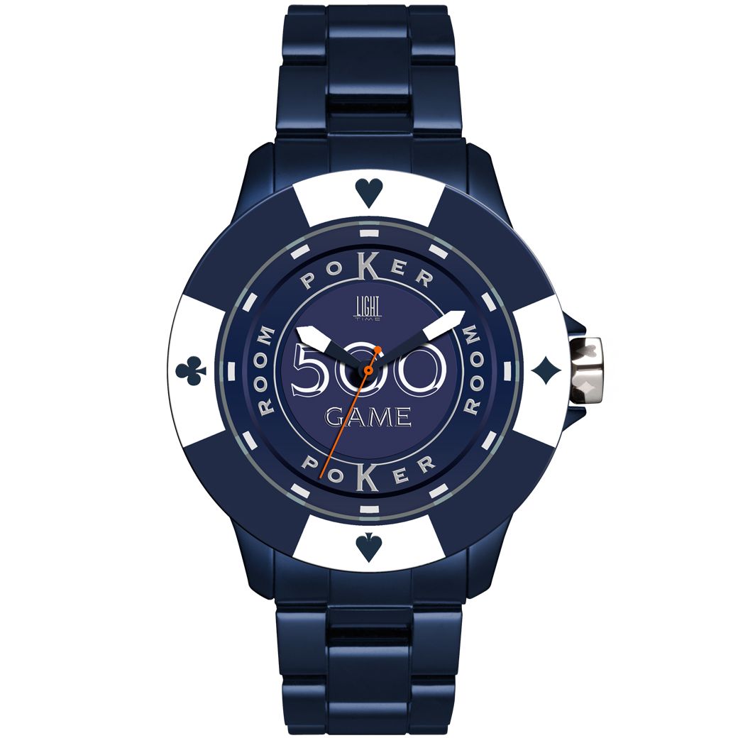 LIGHT TIME Mod. POKER - Blue / White