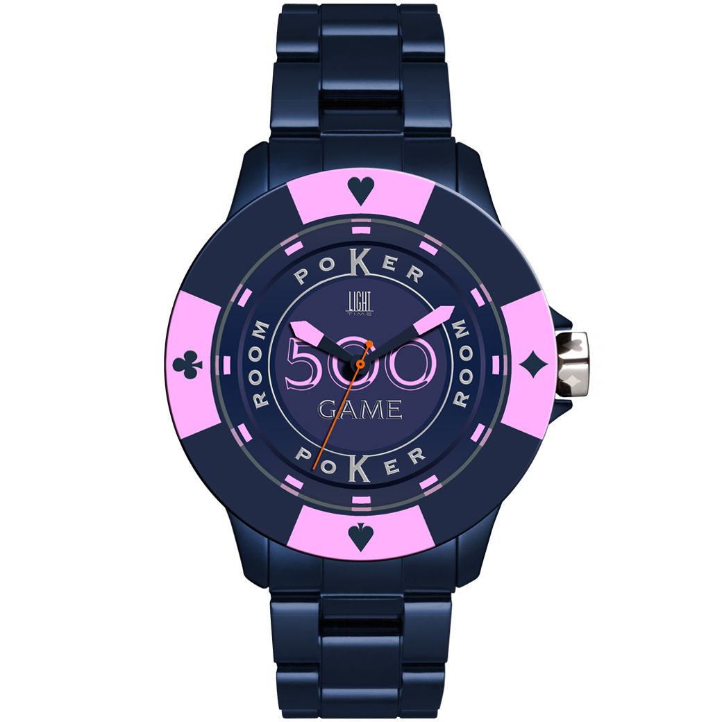 LIGHT TIME Mod. POKER - Blue / Pink
