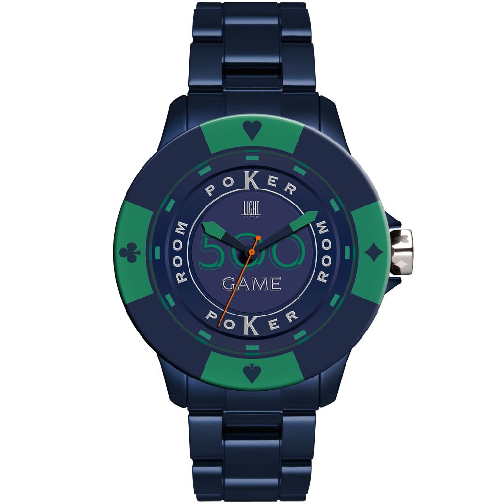 LIGHT TIME Mod. POKER - Blue / Green