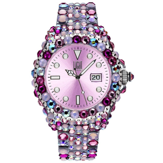 LIGHT TIME Mod. MEDITERRANEO - Full Strass / Pink-0