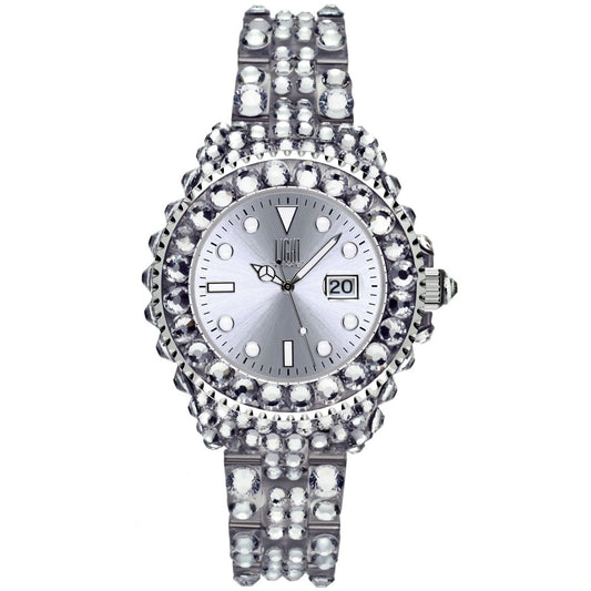 LIGHT TIME Mod. MEDITERRANEO - Full Strass / Silver-0