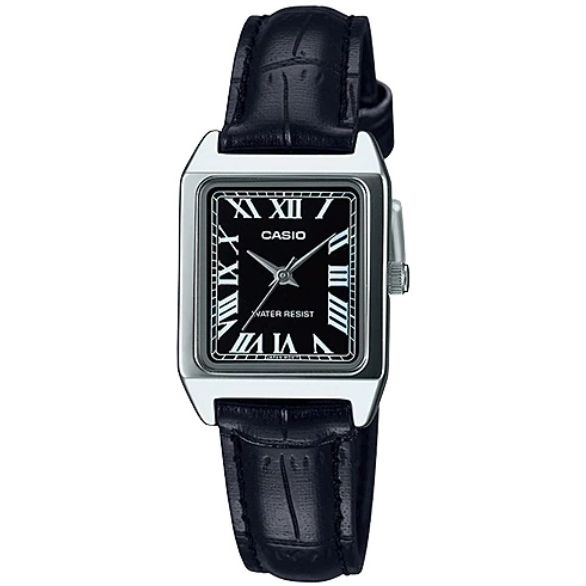 CASIO COLLECTION Mod. LADY TANK, ALLOY, LEATHER - BLACK