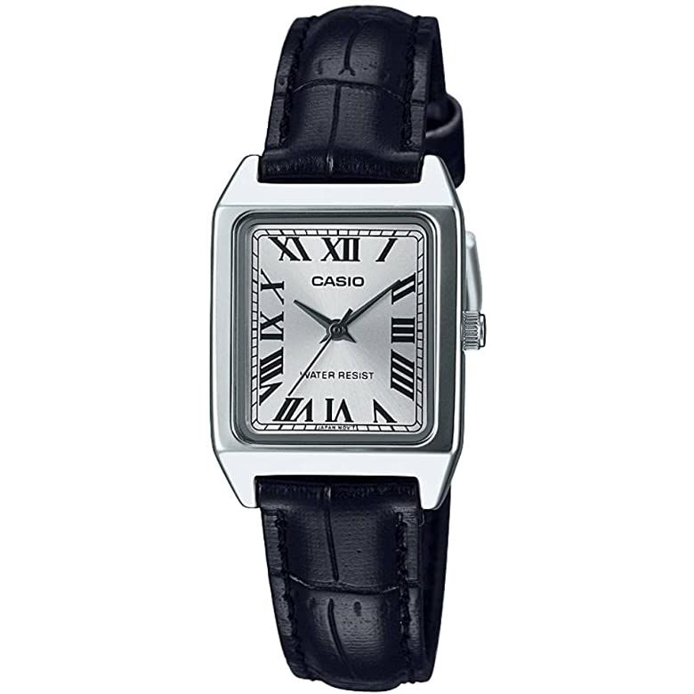CASIO COLLECTION Mod. LADY TANK, ALLOY, LEATHER - SILVER