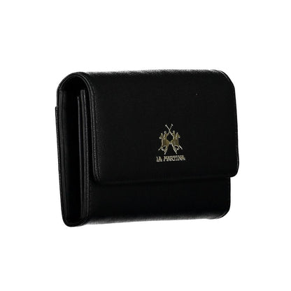 La Martina Black Polyethylene Women Wallet