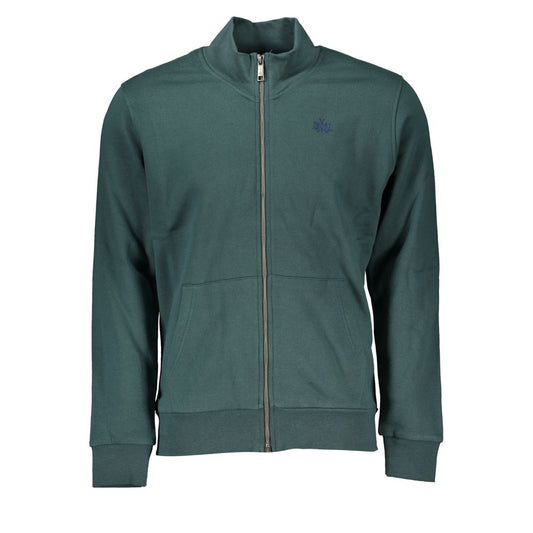 La Martina Green Cotton Sweatshirt La Martina