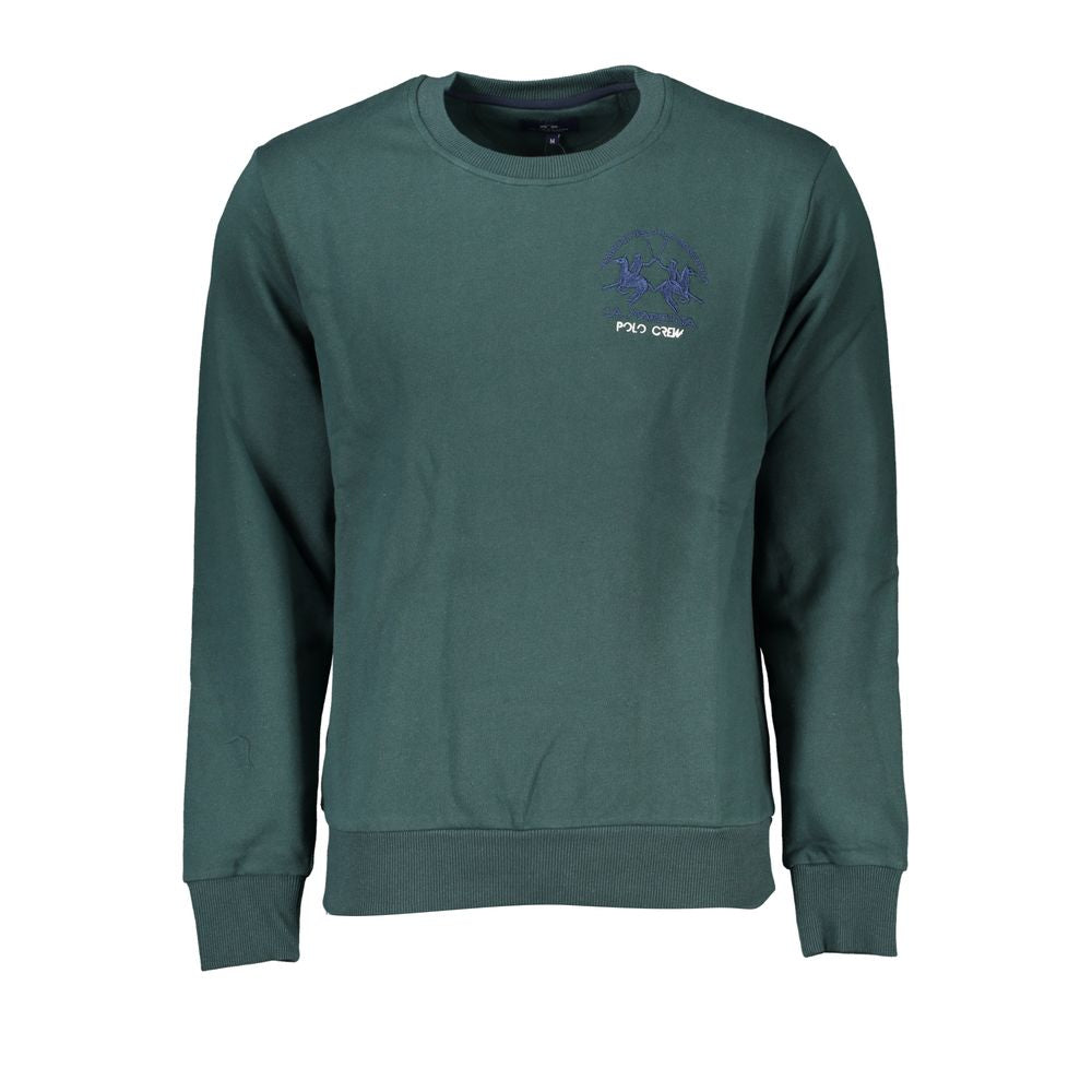 La Martina Verde Cotton Men Sweatshirt