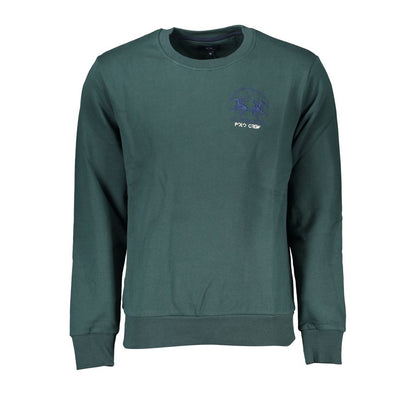 La Martina Verde Cotton Men Sweatshirt
