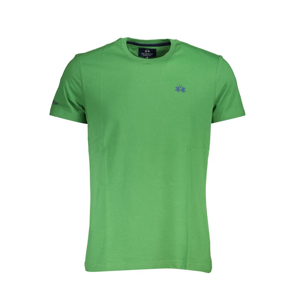 La Martina Verde Cotton Men T-Shirt