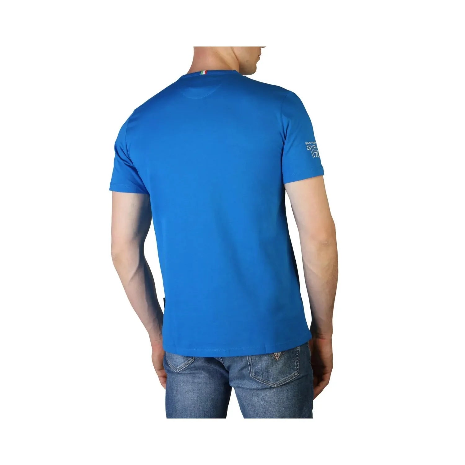 Lamborghini Blue Cotton T-Shirt