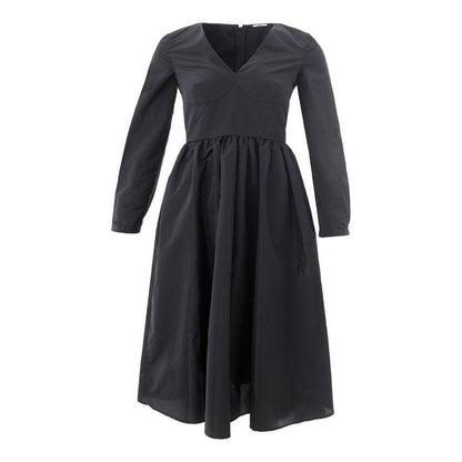 Lardini Black Polyester Cocktail Dress 1728,67397976224,Black,Clothing,Cocktail - Dresses - Clothing,Dresses - Clothing,Dresses - Women - Clothing,IT40|S,Lardini,Long - Dresses - Clothing,Longsleeve - Dresses - Clothing,New with tags,Women,Women - Clothin