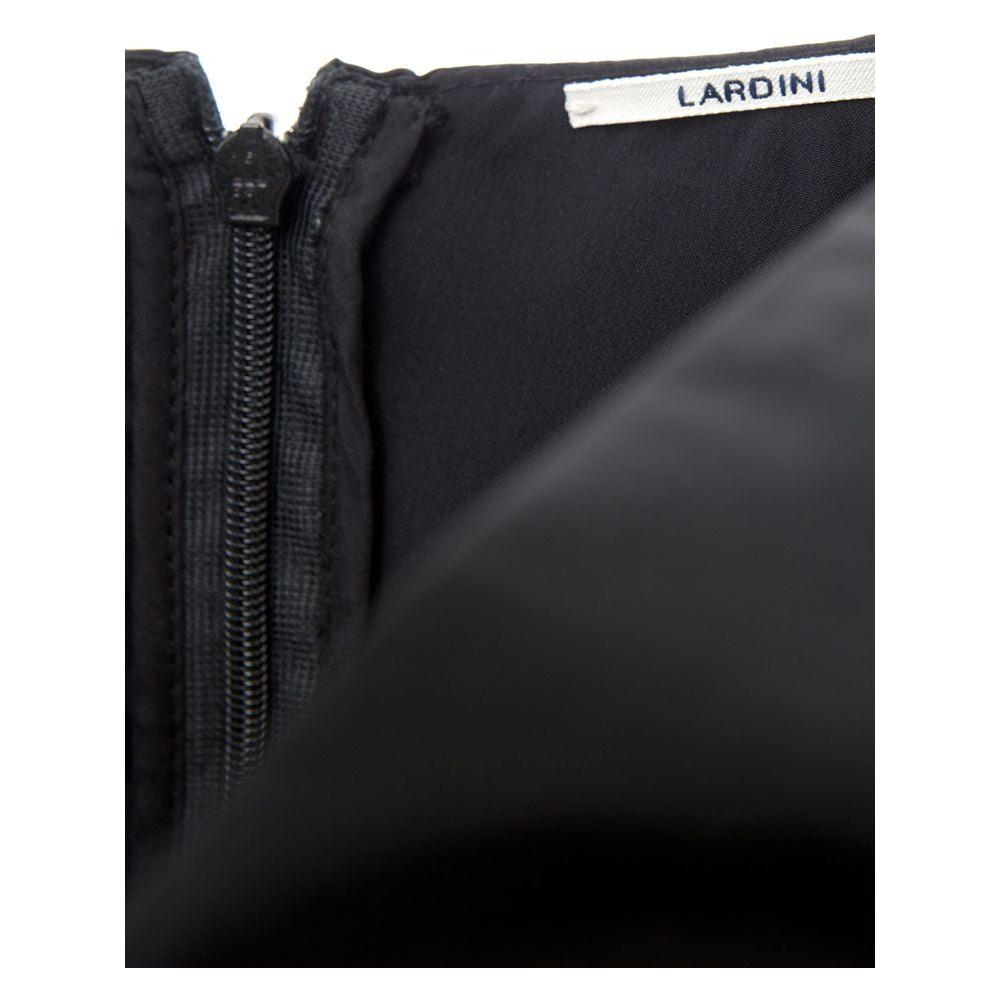 Lardini Black Polyester Cocktail Dress 1728,67397976224,Black,Clothing,Cocktail - Dresses - Clothing,Dresses - Clothing,Dresses - Women - Clothing,IT40|S,Lardini,Long - Dresses - Clothing,Longsleeve - Dresses - Clothing,New with tags,Women,Women - Clothin