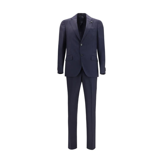 Lardini Blue Fleece Wool Two-Piece Suit 1728,72470364320,Blue,Clothing,IT46 | S,IT48 | M,IT50 | L,IT52 | XL,IT54 | XXL,Lardini,Men,New with tags,Suits & Blazers - Clothing,Two-Piece Suits - Suits & Blazers - Clothing