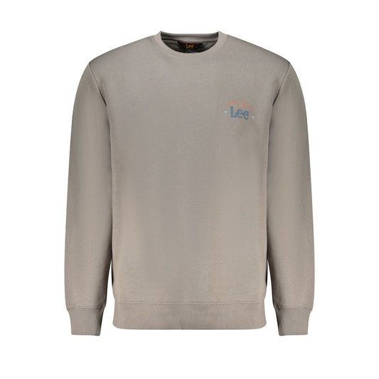 Lee Grigio Cotton Men Sweatshirt