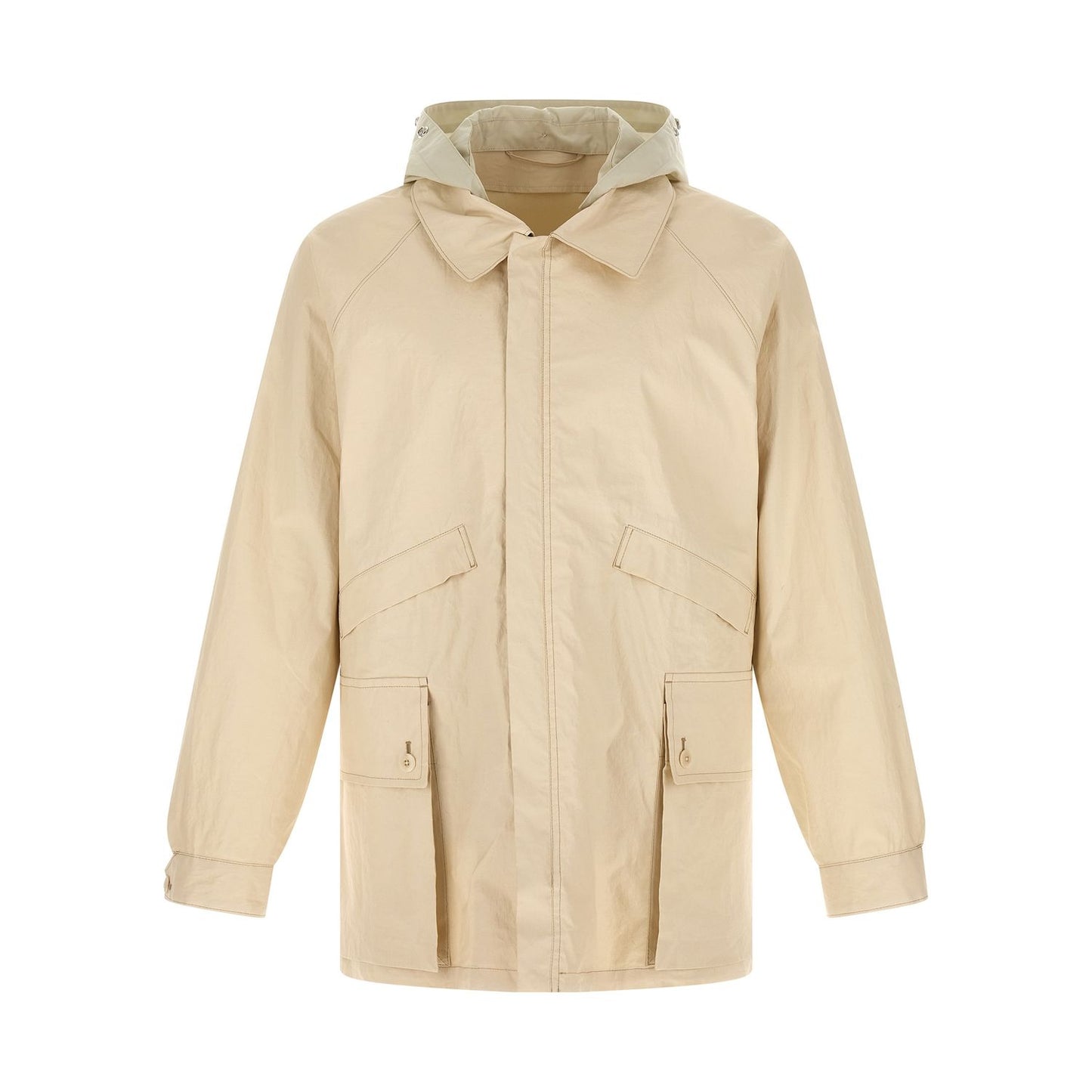 Lemaire Beige Linen Shell Jacket