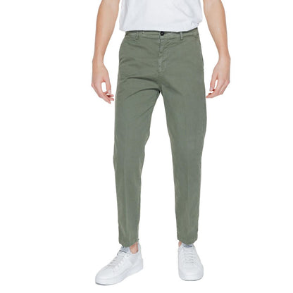Liu Jo Green Cotton Casual Pants Liu Jo
