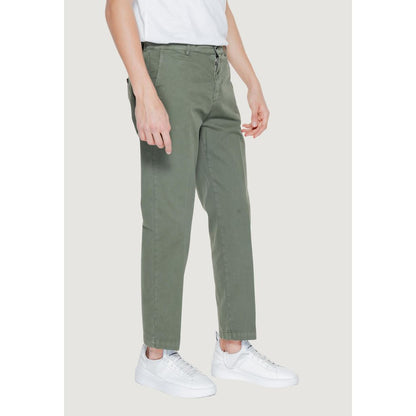 Liu Jo Green Cotton Casual Pants Liu Jo
