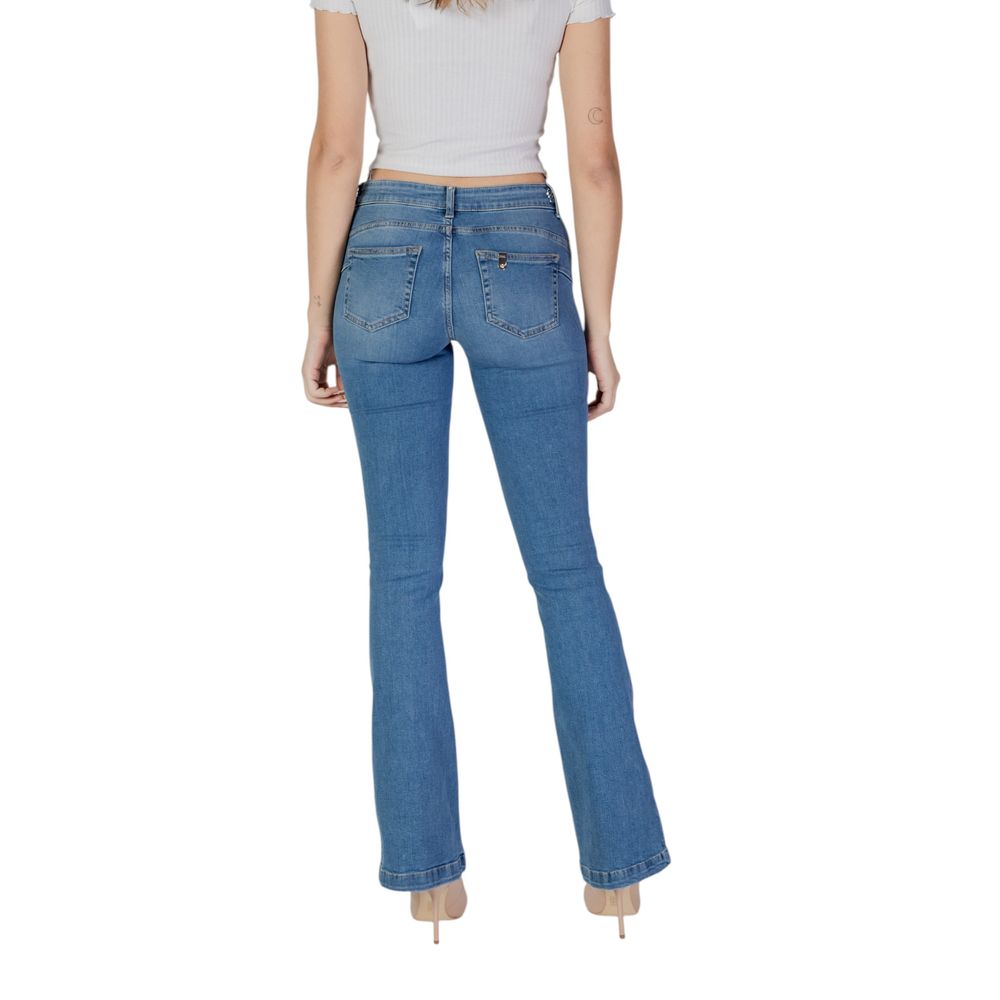 Liu Jo Light Blue Cotton Bootcut Jeans Liu Jo