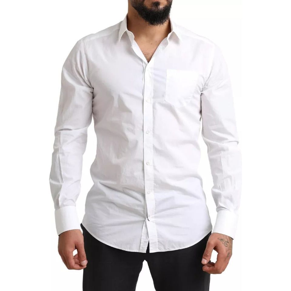 White GOLD Formal Cotton Tuxedo Dress Shirt