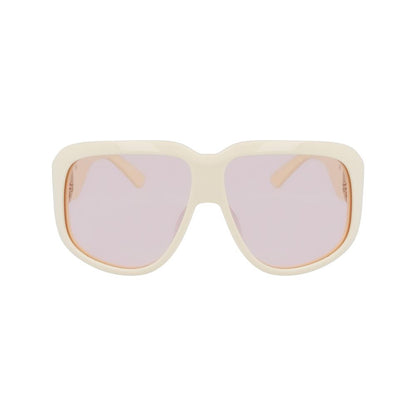 Longchamp White Acetate Sunglasses Longchamp