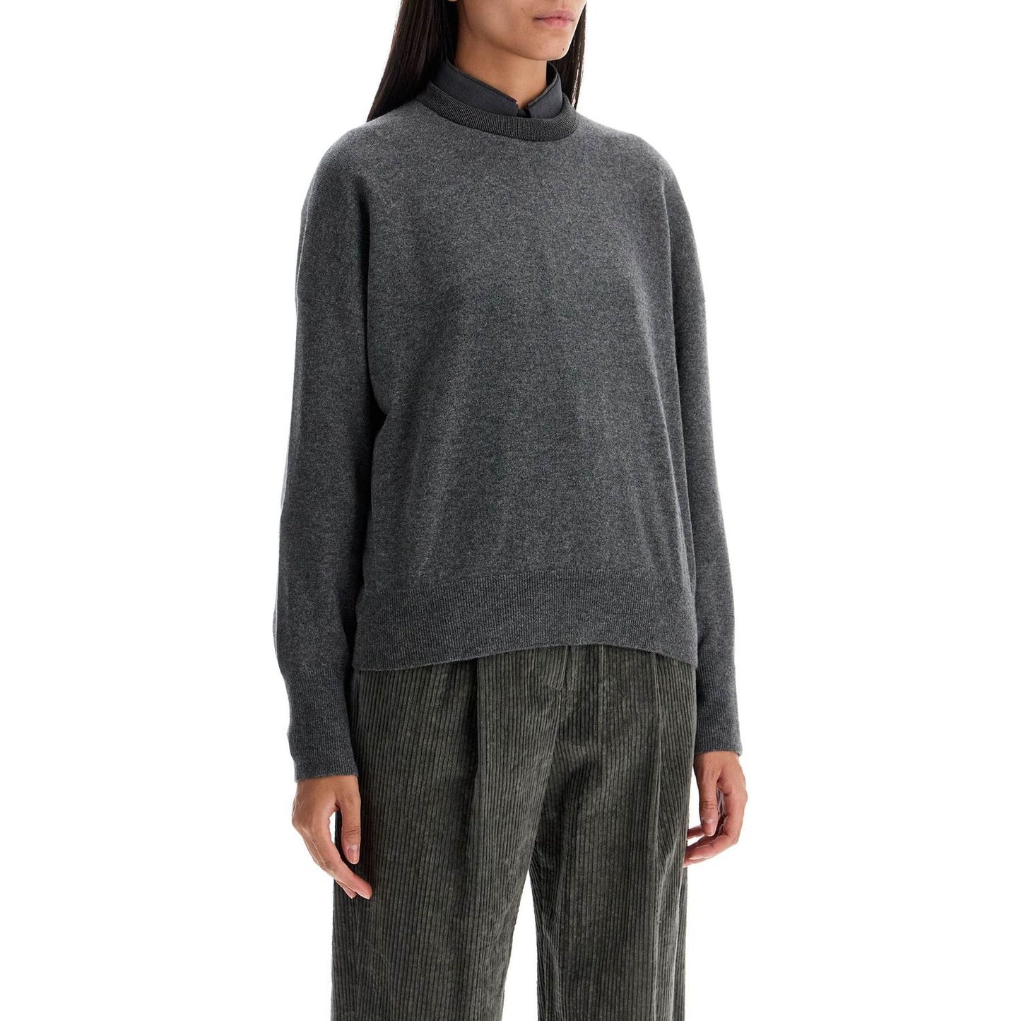 Brunello Cucinelli "pullover with precious rib Knitwear Brunello Cucinelli