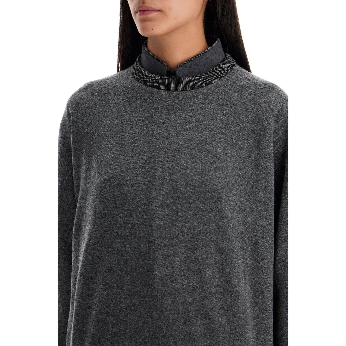 Brunello Cucinelli "pullover with precious rib Knitwear Brunello Cucinelli