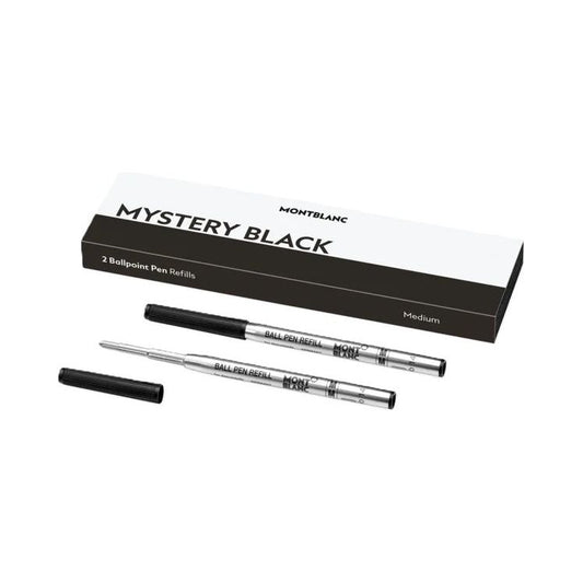 MONTBLANC MONTBLANC Mod. MISTERY BLACK - BALLPOINT PEN REFILLS - MEDIUM - 2 PCS FASHION ACCESSORIES montblanc-mod-mistery-black-ballpoint-pen-refills-medium-2-pcs