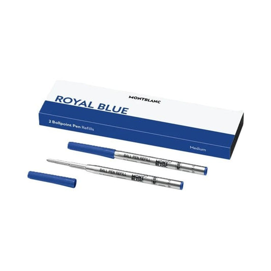MONTBLANC MONTBLANC Mod. ROYAL BLUE - BALLPOINT PEN REFILLS  - MEDIUM - 2PCS FASHION ACCESSORIES montblanc-mod-royal-blue-ballpoint-pen-refills-medium-2pcs