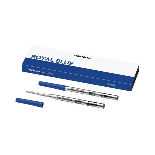 MONTBLANC MONTBLANC Mod. ROYAL BLUE - REFILLS  BALL PEN - BROAD - 2 PCS FASHION ACCESSORIES montblanc-mod-royal-blue-refills-ball-pen-broad-2-pcs