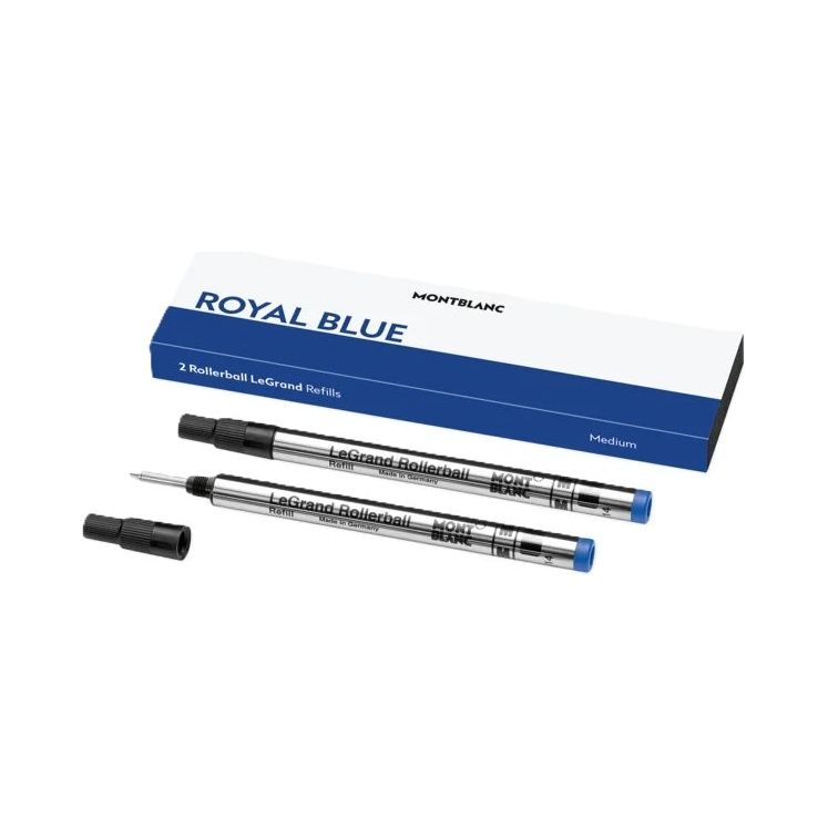 MONTBLANC MONTBLANC Mod. ROYAL  BLUE - REFILLS  ROLLER BALL PEN - MEDIUM - 2PCS FASHION ACCESSORIES montblanc-mod-royal-blue-refills-roller-ball-pen-medium-2pcs
